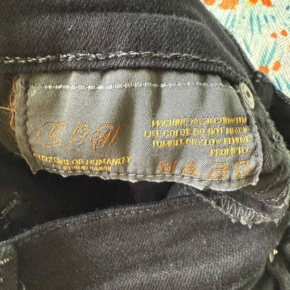 Citizens of Humanity Black Avedon Ultra Slick Skinny Jeans Stretchy Size 27 - Picture 5 of 8